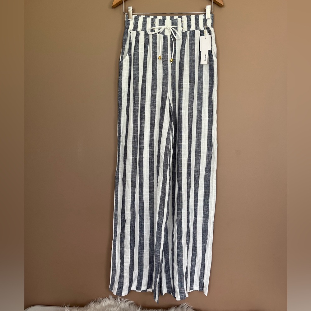 Striped Wide Leg Pants